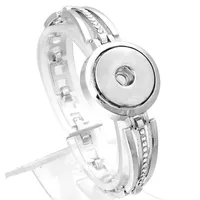 Xinnver Snap Bracelet DIY Charms Silver Bracelets Bangles With Crystal Fit 18mm Snap Buttons For Women Jewelry ZE3682636
