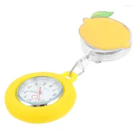 Pocket Watches 1pc Lemon Watch Luminous Retractable Chest
