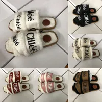 Slippers Snow Boot Outdoor Canvas White Plush Sandals Designer Winter Boundies Woody Promes Foam Women Black Green Shoes Size 36-42