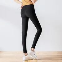 Damesbroek wkoud Koreaans potlood vrouwelijke hoge taille magere vaste zomer plus size zakken casual broek dames leggings p8932