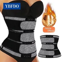 Women's Shapers Waist Tummy YBFDO Neoprene Sauna Trainer Corset Sweat Belts for Women Body Slimming Weight Loss Compression 220923