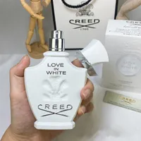 2022 En yeni 75ml Creed Love Beyaz Parfüm Erkek Kadınlar Unisex Kokular Eau De Parfum Millesime Sprey Uzun Kalıcı Koku Koks Kokusu Deodorant