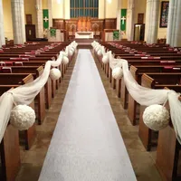 Tapijten indoor outdoor el aisle loper witte bruiloft accessoires tapijt tapijten display ceremonie feesten vloer gedeeltelijk aanbod