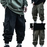 men's Jeans The National Tide Functional Wind Overalls Autumn And Winter Loose Hip-hop Street Fashion Brand Harem Pants M-4XL 28XO#