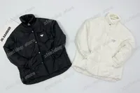 Xinxinbuy Мужчины дизайнерская хлопчатобумажная куртка металлическая треугольная метка