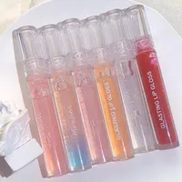 Lip Gloss Natural Alto hidratante de alimento transparente Base Base Luster Lustre Glos de Lábios à prova d'água Maquiagem