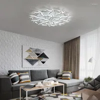 Pendant Lamps Modern Led Chandelier With Remote Control Acrylic Lights For Living Room Bedroom Home Ceiling Fixtures