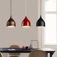 Pendant Lamps Restaurant Chandelier Three Creative Minimalist Nordic Color Bar Cafe Personality Single Head Dining Room
