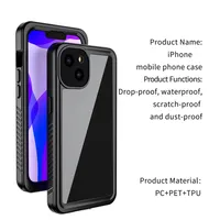 Cell Phone Cases IP68 Waterproof Shockproof Back Cover Built-in Screen & Camera Lens Protector 360 Full Body for Apple iPhone 11 12 13 14 Plus Pro Max Case
