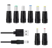 8 in 1 Universal 5V DC power cable Jack Charging Cables Cord USB Cable Connectors Adapter for Router Mini Fan Speaker micro type-c adapters