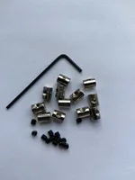 defect 7mm length brass Locking pin keepers backs savers holder with Allen Wrench for Biker Military Sports Police Scouts Hat
