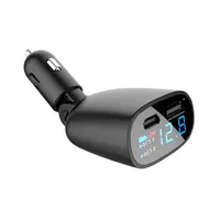 USB-autolader met LED Display Universal Phone Type-C PD Car-Charger