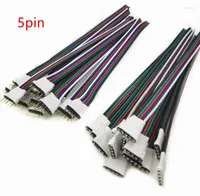 Strips 4Pin 5Pin LED RGB RGBW Strip Light -Stecker Männlicher weiblicher Steckdosenhöhle Anschlusskabeldraht für