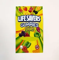 ILFT Packaging Bags lifesavers gummies edibles plastic packaging bags strawberry green apple empty candy package 5 wild berries