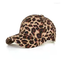 Berets Unisex Classic Leopard Baseball Cap Fashion Streetwear Casual Simple Caps High Quality Sun Hat Adjustable #B592