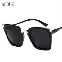 Sunglasses 2022 Fashion Ladies Classic Retro Brand Design Square Men's Glasses UV400 Big Frame Star Driving