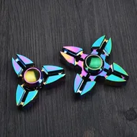 Decompression Toy Fidget Hand Spinner Zinc Alloy Metal Gyro Top s Rainbow s Christmas Gift Kids Adults Finger Spiner Relief 220924