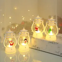 La lampe ￠ k￩ros￨ne LED de No￫l Santa Claus Handheld Light Christmas Tree Snowman Lights Night Lights de la f￪te de la f￪te de f￪te TH0437