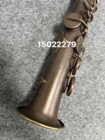 Mark-6 Soprano Saxophone Straight Antique Copper Simulation French Selma B Sax Mark VI model Saxofon with Case Mouthpiece Reed Professional Musical Instrument