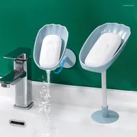 Soap Dishes Free Punching And Pasting Wall-mounted Dual Purpose Dish For Bathroom Holder Stand Box Shaped Sheet