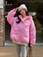 Kadınlar Down Parkas Pinkyisblack Pamuk Yastıklı Kısa Parkas Kapüşonlu Kış Ceketleri Kadınlar 6 Renk Kalın Sıcak Kış Paltosu Kadın Dış Giyim 220924