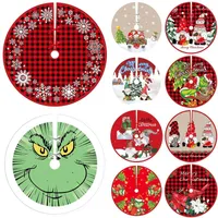 Christmas Decorations Soft Texture Strong And Sturdy Multiple Styles Decoration Tree Base Apron Diameter 90CM Good Quality
