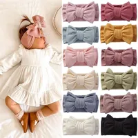 Headbands 24pc lot Baby Headband Ribbed For Children Elastic Hair Bands Girl Accessories Infant Head wraps Soft Turban born 220923