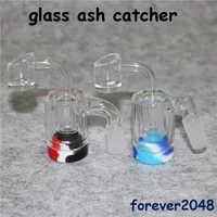 Smoking Glass Reclaim Catcher ash catcaher handmake with 4mm Quartz Banger nail and 5ml silicone wax containers for dab rig bong261W