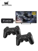 Game Controllers Joysticks DATA FROG Y5 Lite s Retro Console 4K HD Video 2.4G Double Wireless Controller Stick For PSP PS1 GBA T220916