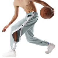 Erkekler Pantolon Düğmesi Yırtılma Sıradan Ekleme Basketbol Eğitimi Cepleri Masulinas Pantalon