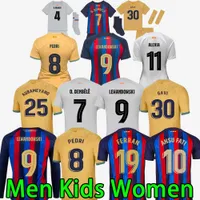 soccer Kids kit WOMEN Men soccer jersey barcelona 22 23 third LEWANDOWSKI MEMPHIS PEDRI RAPHINHA ANSU FATI 2022 2023 barca football shirt lo