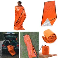 Emergency Blanket Sleeping Bag Thermal Waterproof for Outdoor Survival Camping Hiking Camp Sleeping Gears Sleeping Bag Cold Lifesa268g