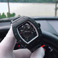watches wristwatch designer Luxury Mens Mechanical Watch Richa Milles Rm055 Fully Automatic Movement Sapphire Mirror Rubber Watchband Swiss Wristwatches 1NOB