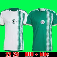 Algerie 2022 2023 Fußball -Trikot -Spielerversion Fans Algerien Atal Delort 22 23 Bennacer Fußball -Hemd Kits Mahrez Feghouli Uniformen Männer Kinder Ausrüstung Maillot