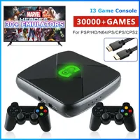 Game Controllers Joysticks Pandora Box Arcade Mini i3 3D Video Game Console with 64GB 30000 Games 4K HD Output Retro 2Wireless Gamepads for PSP N64 PS NES T220916