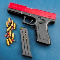 Manuell skalutkastning Kastpistolleksaker EVA Soft Bullets Gun Pistol Model Beginar Barn AIM TRÄNING GUNS Pojkar Födelsedagar 1097