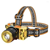 Headlamps LED Rechargeable Headlight Strong Light Long-distance Waterproof Super Bright Head-mounted Night Fishing Outdoor Miner&#39;s Lamp