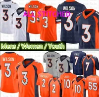 Russell Wilson jersey tees Custom Men''Denver''Broncos''Color Jerry Jeudy Justin Simmons John Elway Patrick Surtain II football jerseys Courtland