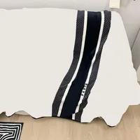 Siyah Beyaz Kaşmir Battaniye Şal Sıcak Rahat Örgü Battaniyeler Halı Taşınabilir Yetişkin Çocuk Kanepe Yatakları262o