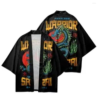 Ethnic Clothing Fashion Streetwear Warrior Samurai Printed Summer Traditional Men Women Cosplay Kimono Casual Japanese Haori Cardigan