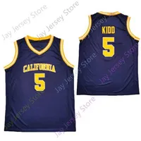 Mitch 2020 New NCAA California Golden Bears Jerseys 5 Jason Kidd College Basketball Jersey Navy Size Youth Vuxen All Stitched