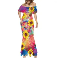 Casual Dresses Cumagical 2022 Sell Summer Elegant Robes Slim Waist Package Hip Mermaid Dress Loose Round Neck Women