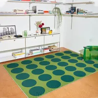 Alfombras Alfombras Sala de estar Decoración de dormitorios para niños Rug Mat de baño de baño Non-Slip Entrada Area Gran Geometría
