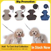 Dog Collars Pet Leash Set Cat Adjustable Chest Back Seat Belt Accessories For Small Dogs Harness Collar