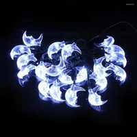 Strings 3.5m 20 LED Crescent Moon Wedding Party Christmas Decoration String Solar Lights