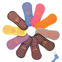 Calzini maschili 5PAIRS trampolino anticro-cuscinetto bandage pilates balletto per bambini uomini uomini donne cotone calzino sport con buona presa