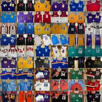 Mitchell and Ness West Basketball LOS24Angeles Jerseys Authentic Agefroidery 8 Blackmamba JA 12 Morant Stephen James Curry The 76 Dragon Tracy Allen McGrady Iverson