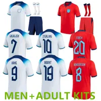 2022 MEAD soccer jerseys KANE STERLING RASHFORD SANCHO GREALISH MOUNT FODEN SAKA 22 23 national eNGLanDS football shirt Adult kits Men uniform