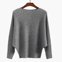 Los suéteres femeninos el vestido de otoño euramerican fund es suelto recreativa una palabra obtiene suéter de tejido gentil chaqueta 220923