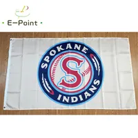 MiLB Spokane Indians Flag 3 5ft 90cm 150cm Polyester Banner decoration flying home & garden Festive gifts229b